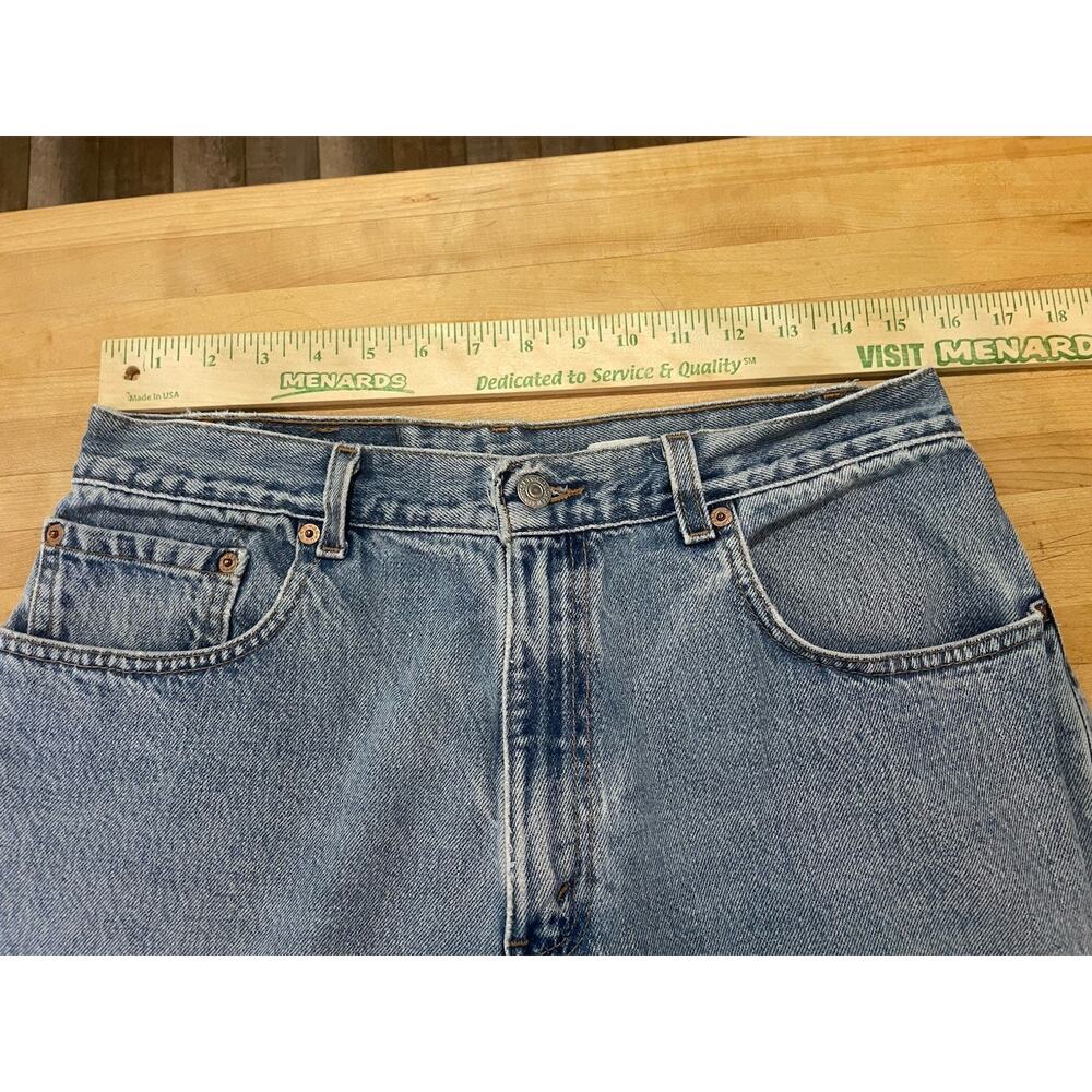 Vintage Y2K Levi’s 560 Loose Fit Tapered Leg Blue Denim Jeans 33x30 Made In USA - Picture 3 of 11